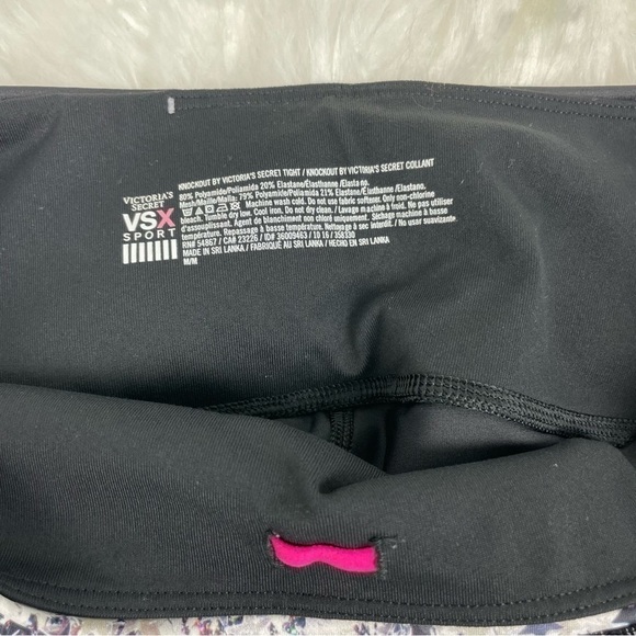 VICTORIA Secret Sport Knockout Tights Star Pattern With Mesh Panels Size Medium - Picture 3 of 7